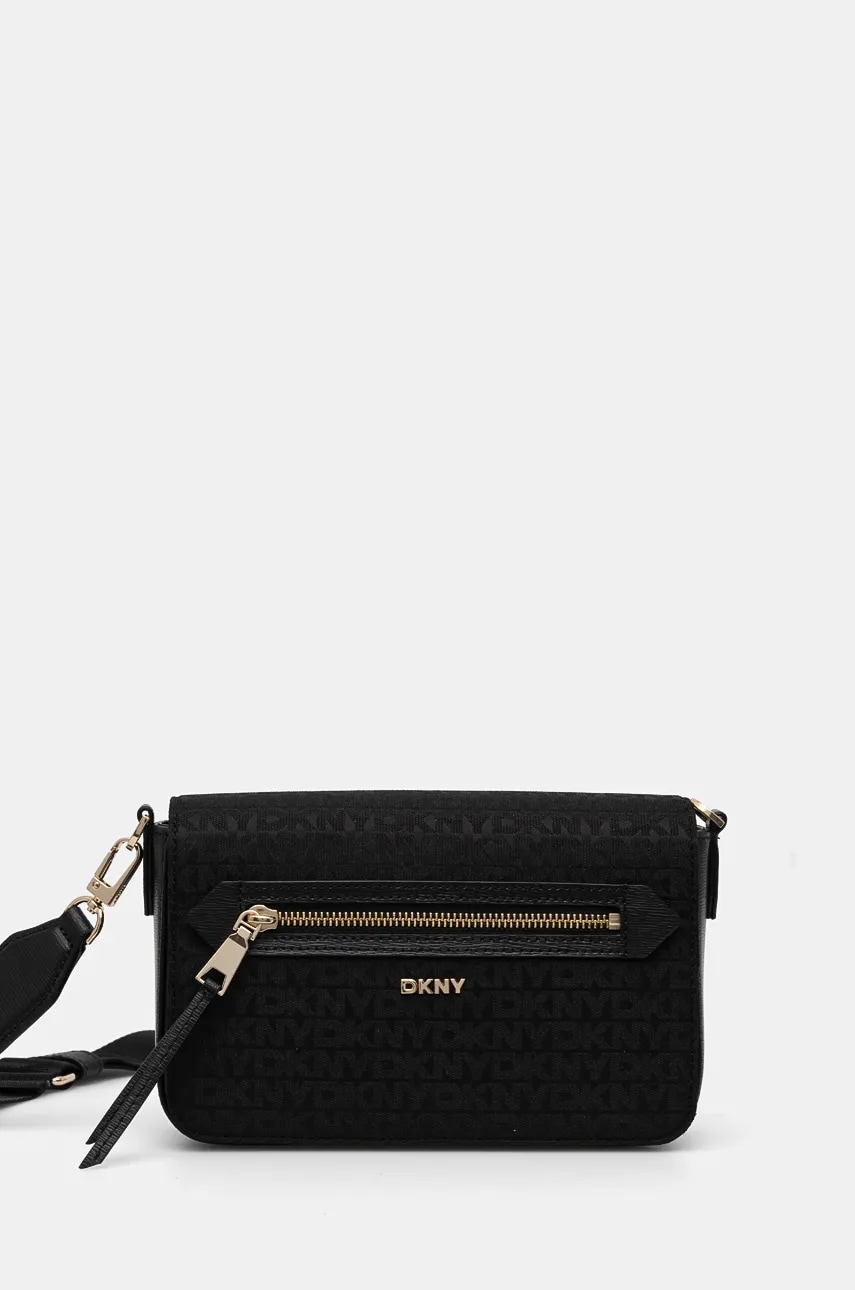Τσάντα Dkny χρώμα: μαύρο, R43EFE21