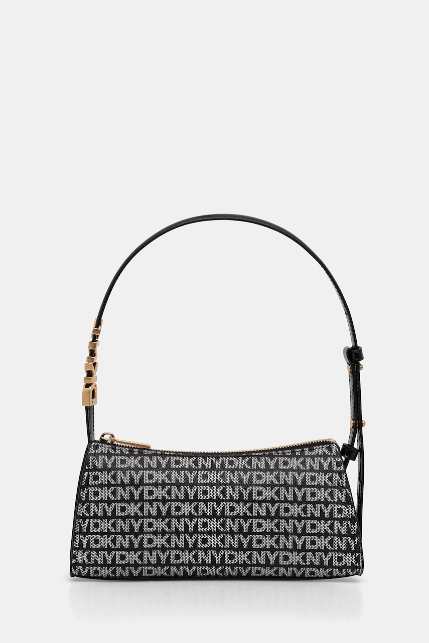 Τσάντα Dkny χρώμα: μαύρο, R5235G57