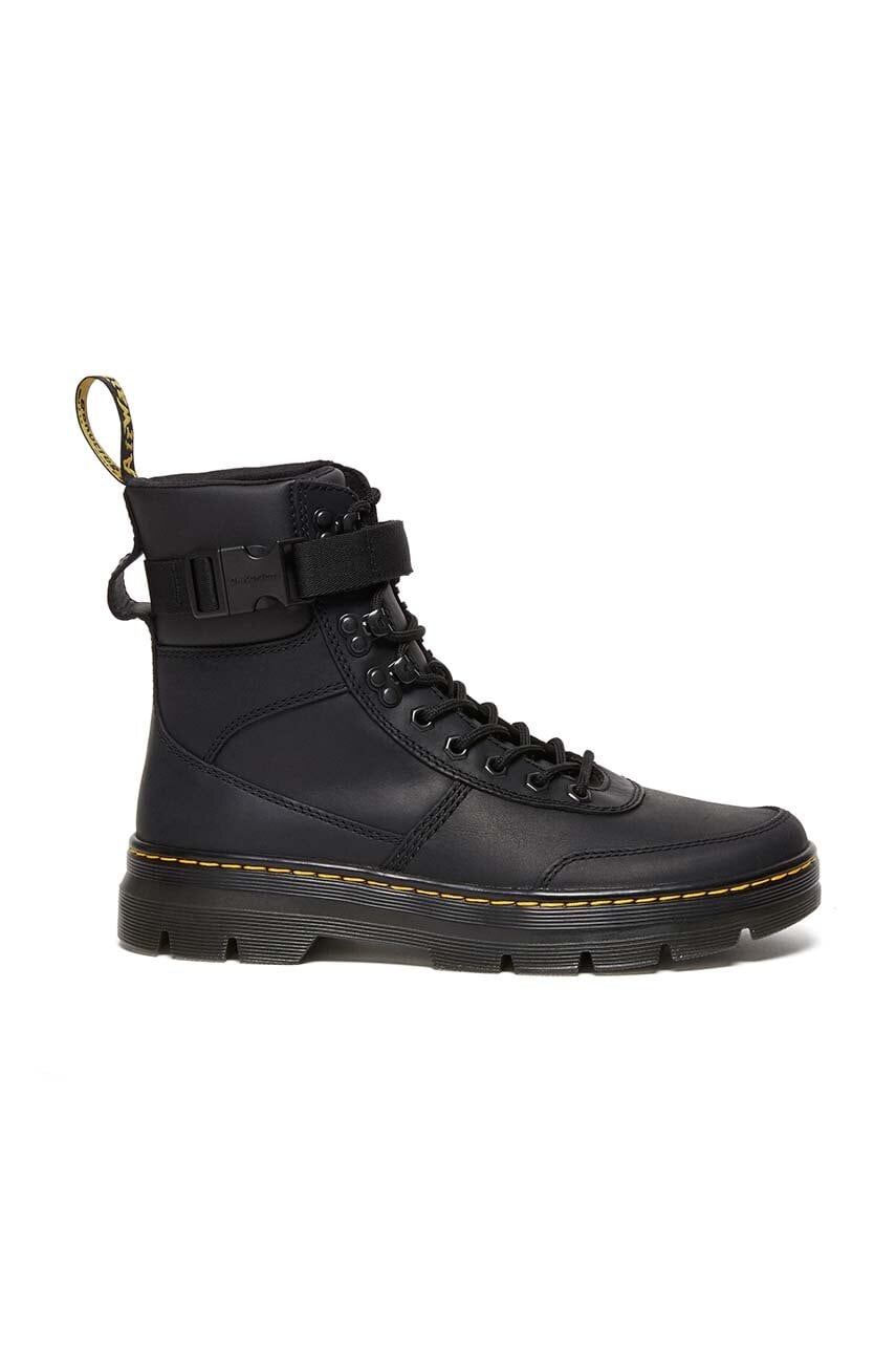 Δερμάτινες μπότες Dr. Martens Combs Tech Leather NHL Pittsburgh Penguins Combs Tech Leather χρώμα: μαύρο H-MVPSP15WBP-QL DM27801001