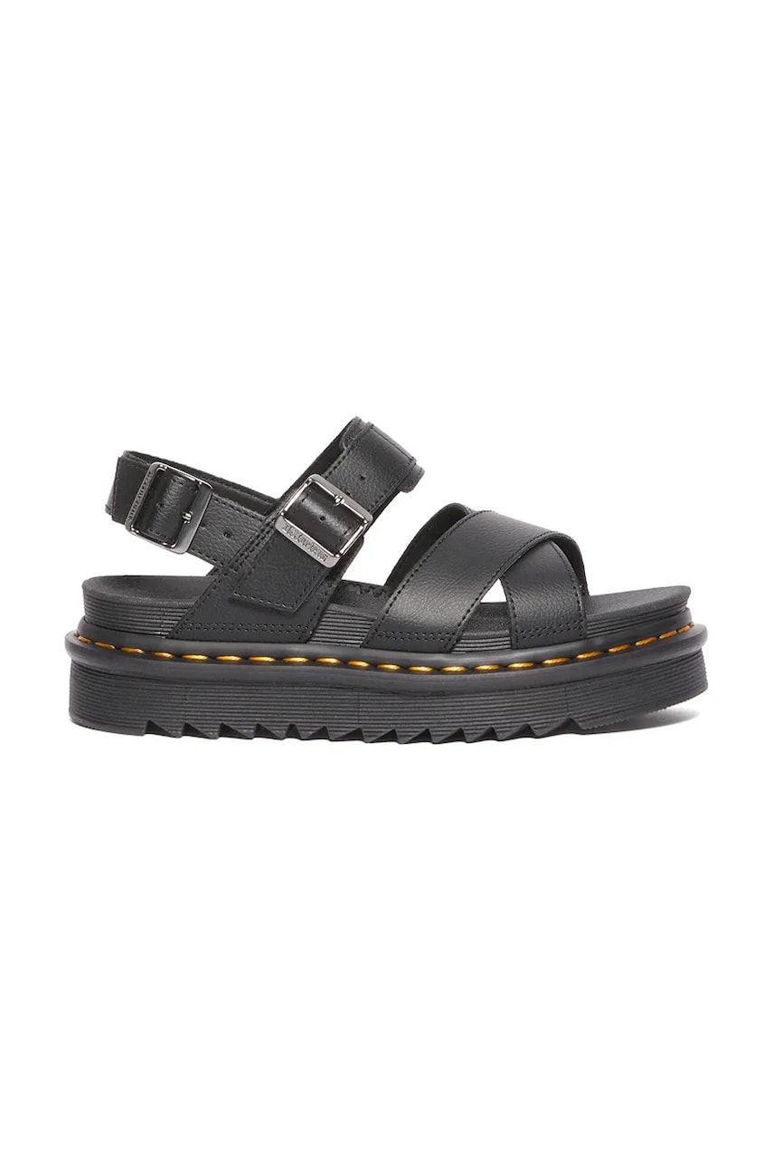 Δερμάτινα σανδάλια Dr. Martens Voss II χρώμα: μαύρο, DM31558001