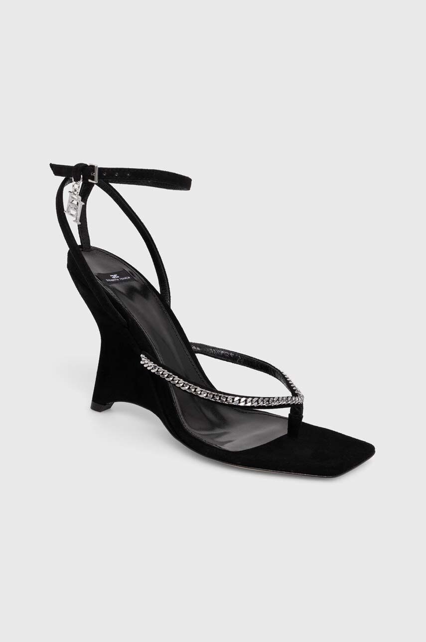 Σανδάλια Elisabetta Franchi χρώμα: μαύρο, SA24L42E2