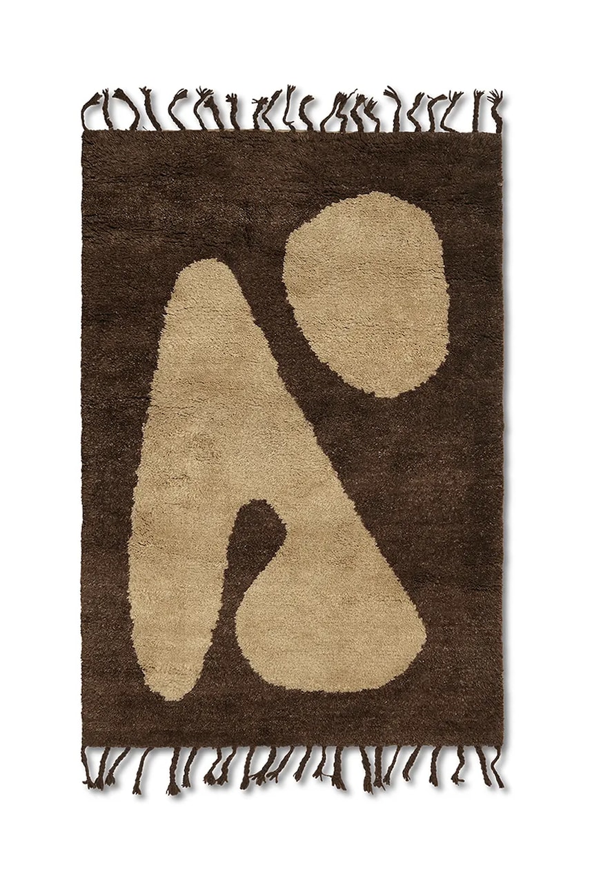 Μάλλινο χαλί ferm LIVING Abstract Rug S χρώμα: πολύχρωμο