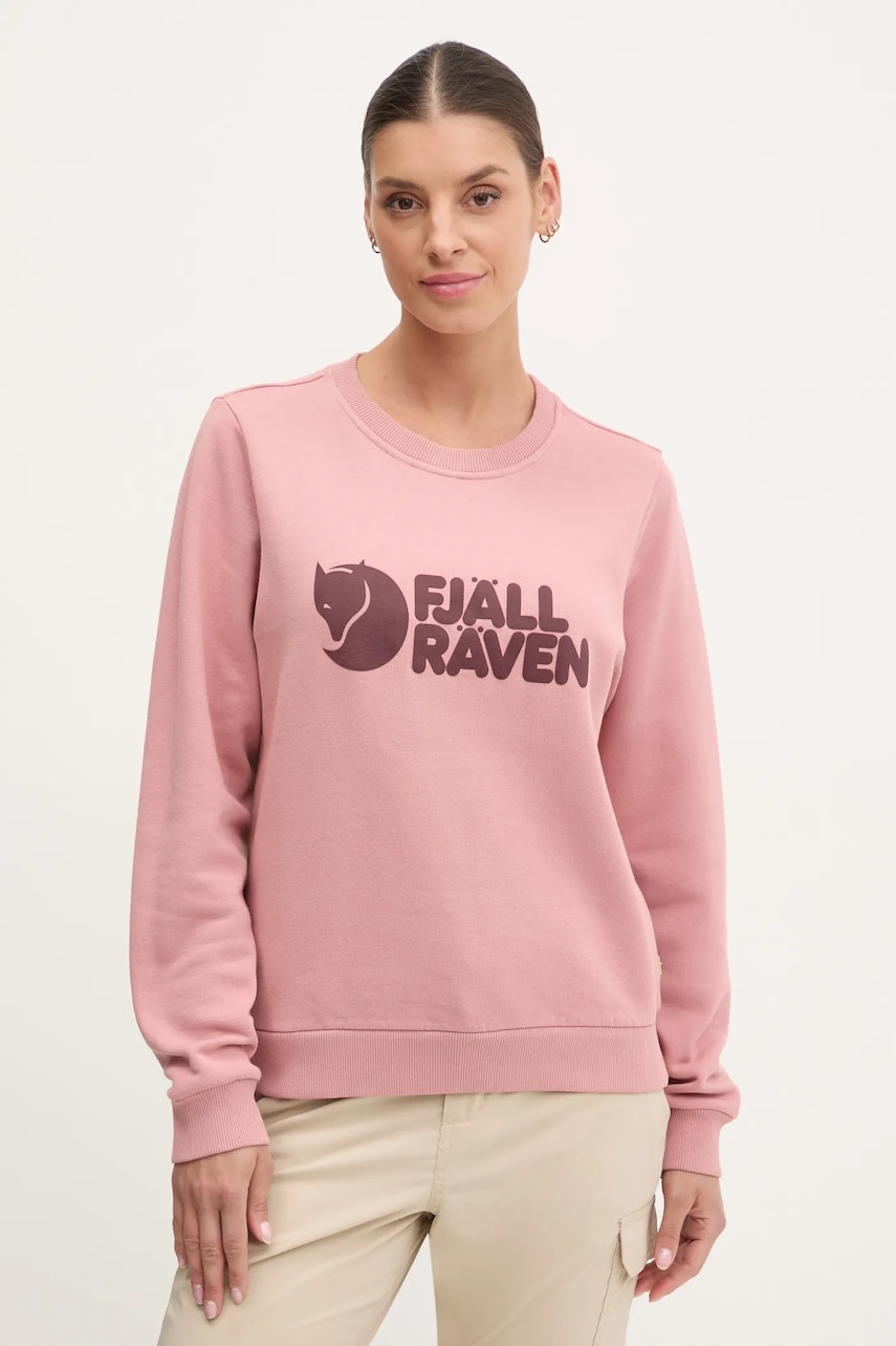Μπλούζα Fjallraven Fjällräven Logo χρώμα: ροζ, F84143