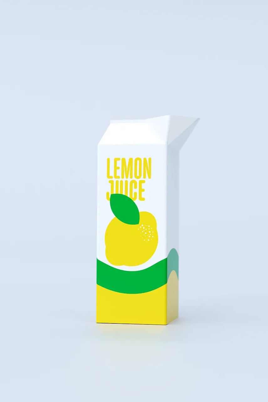 Διακοσμητικό βάζο Fluid Market Lemon