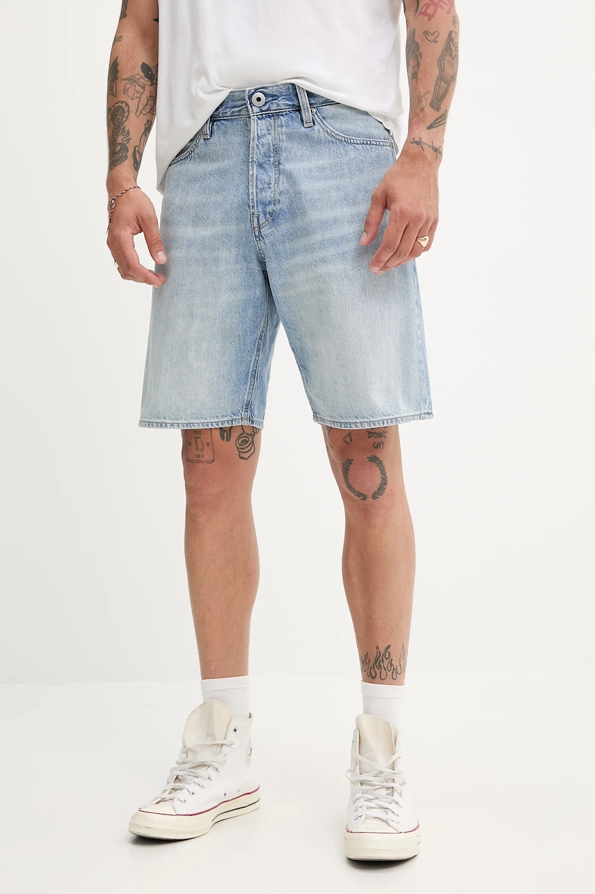 Τζιν σορτς G-Star Raw ανδρικό, χρώμα: μπλε, D24411-D536