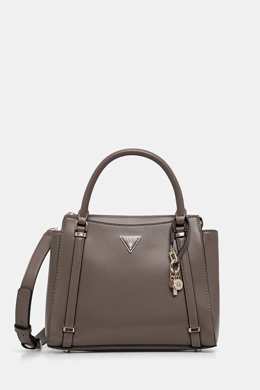 Τσάντα Guess DARYNA χρώμα: καφέ, HWVG94 93060