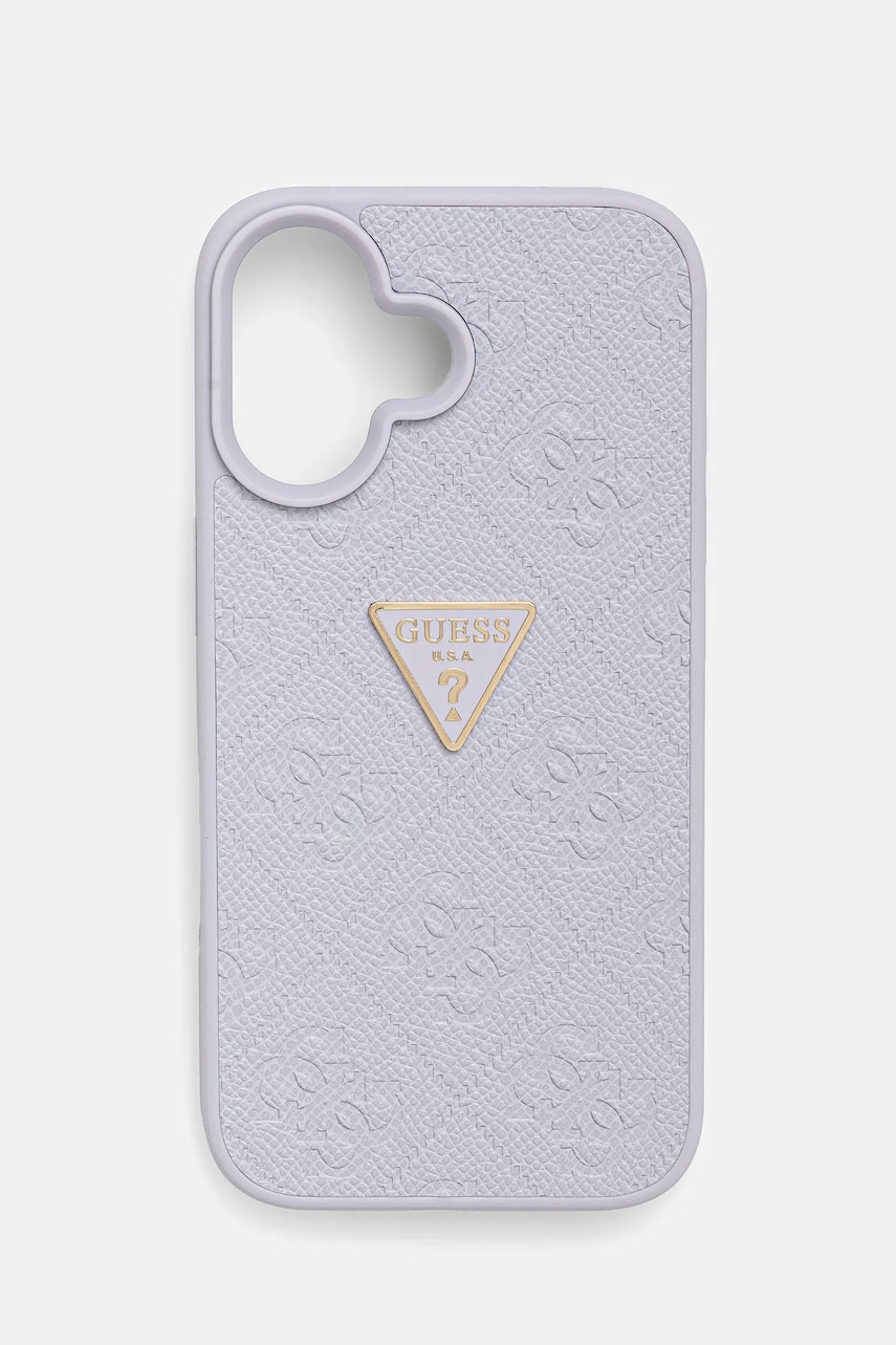 Θήκη κινητού Guess iPhone 16 χρώμα: μοβ, GUHCP16SPGP4STRU