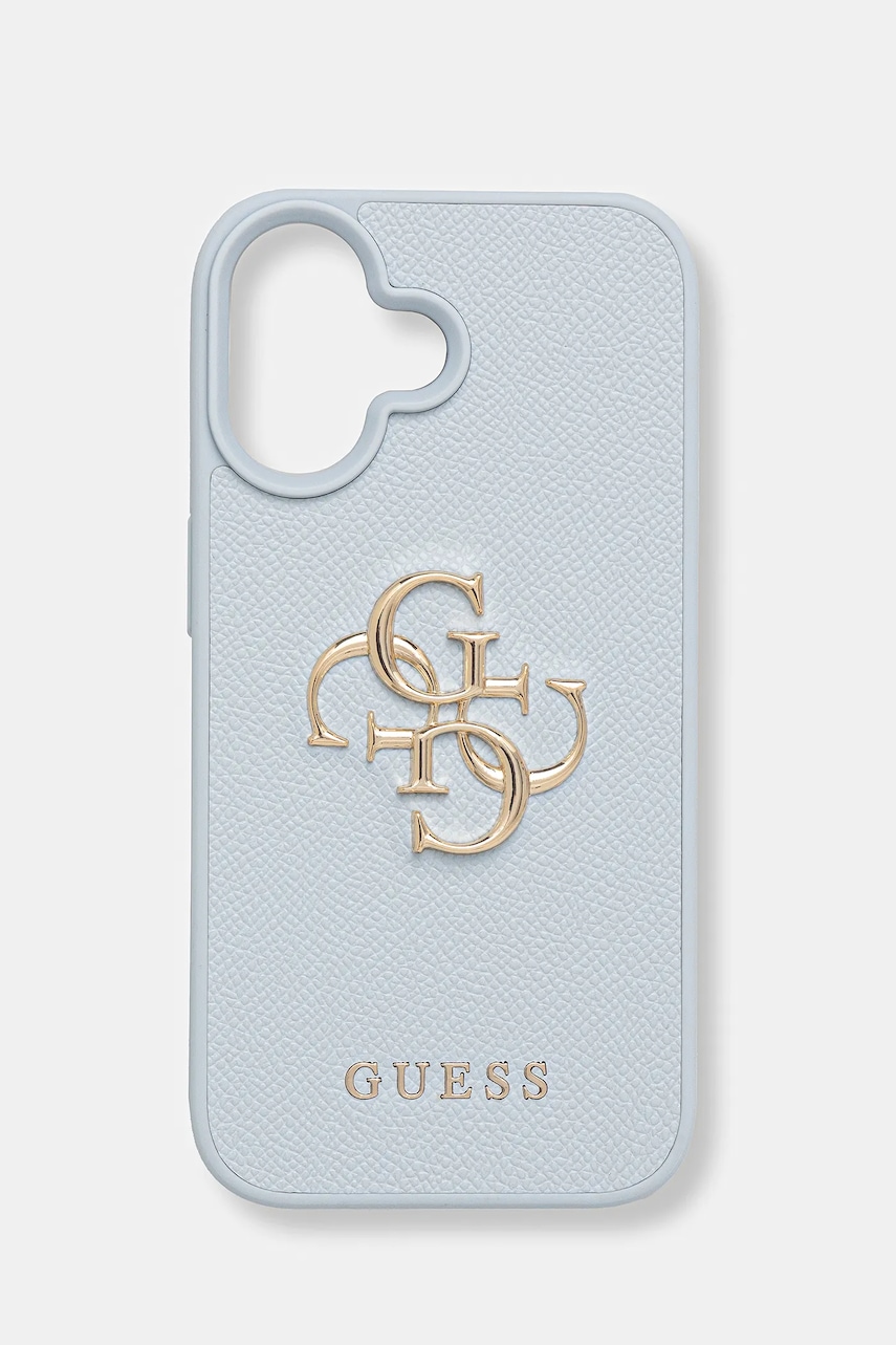 Θήκη κινητού Guess iPhone 16 χρώμα: μπλε, GUHCP16SPGT4MBB