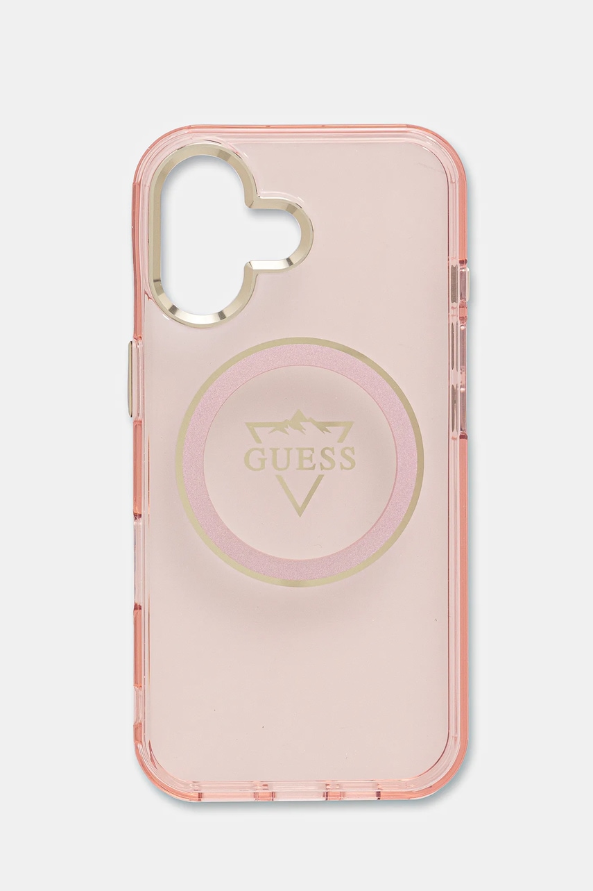 Θήκη κινητού Guess iPhone 16 χρώμα: ροζ, GUHMP16SHFGTMSLSP