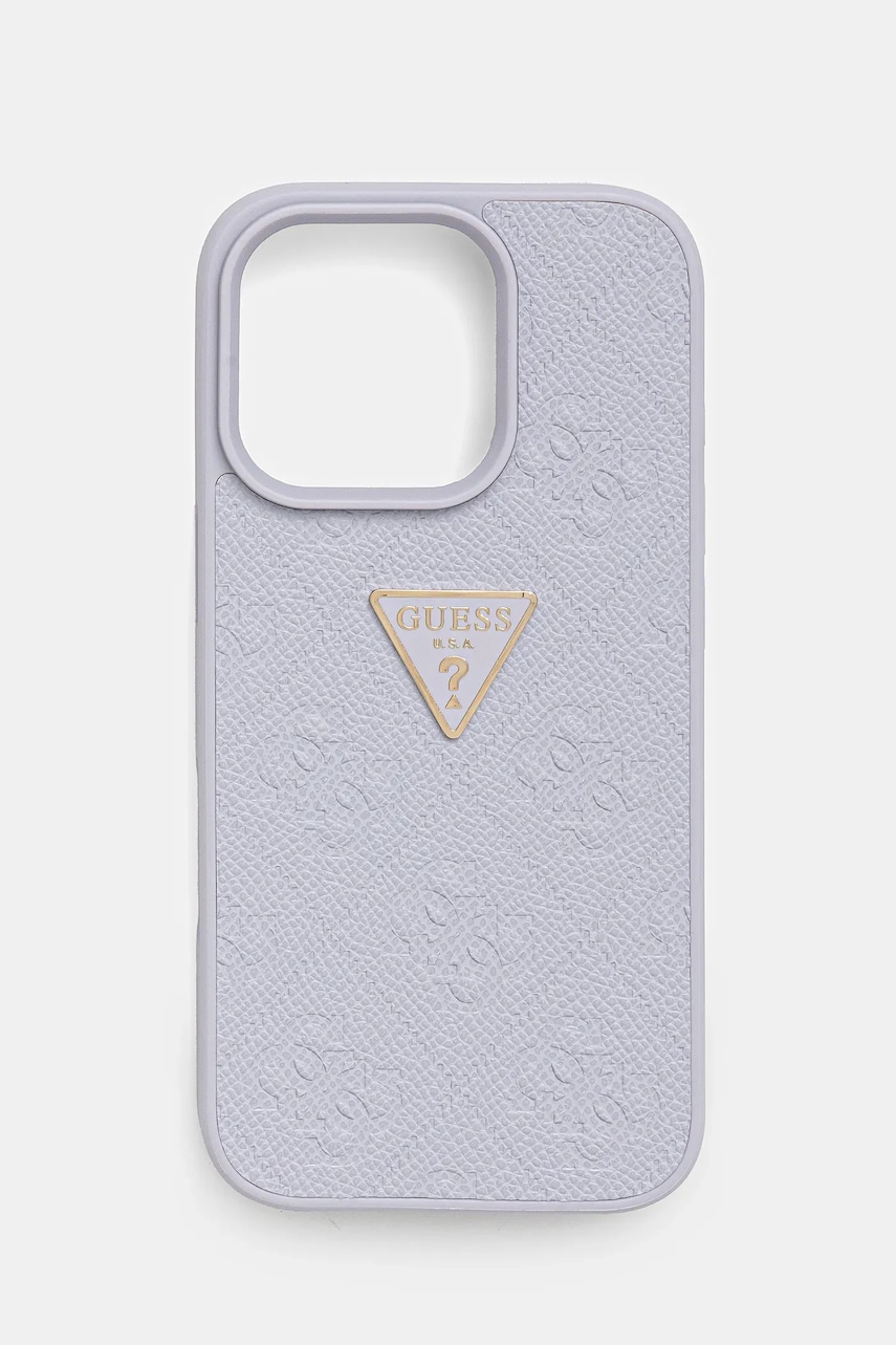 Θήκη κινητού Guess iPhone 16 Pro χρώμα: μοβ, GUHCP16LPGP4STRU