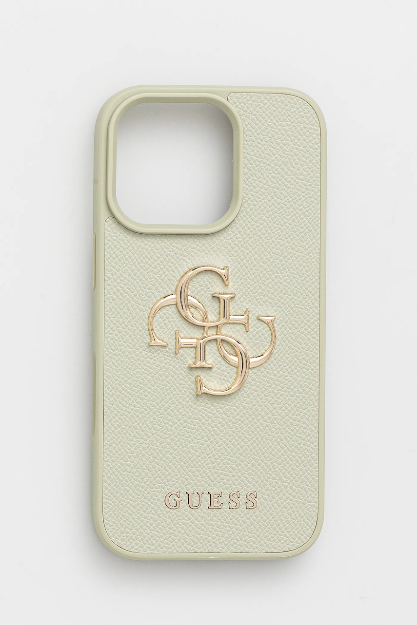 Θήκη κινητού Guess iPhone 16 Pro χρώμα: πράσινο, GUHCP16LPGT4MBN