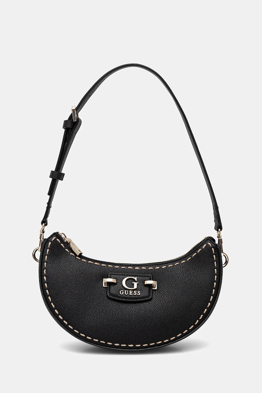 Τσάντα Guess NASTRA χρώμα: μαύρο, HWBG96 37170