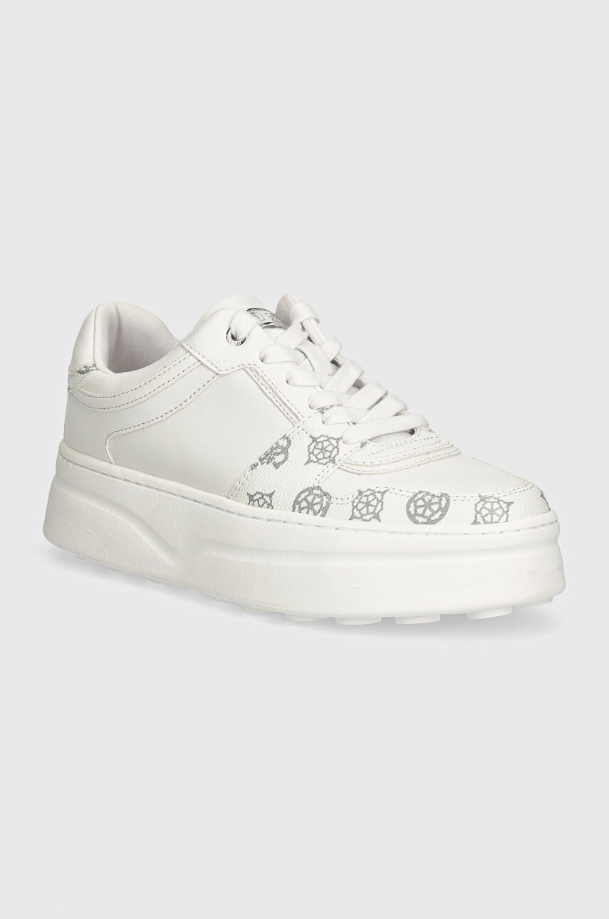 Αθλητικά Guess QUEENZ χρώμα: άσπρο, FLTQNZ FAL12