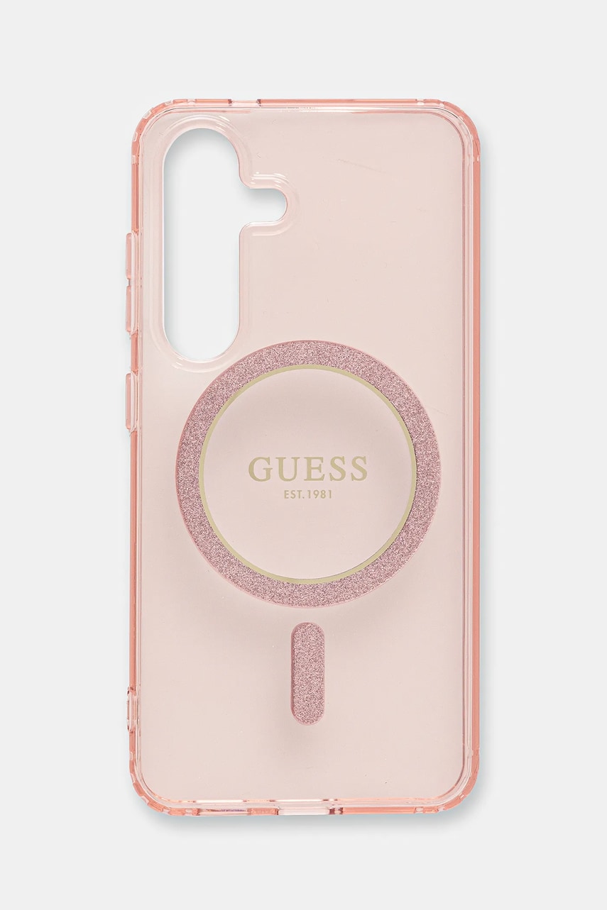 Θήκη κινητού Guess Samsung Galaxy S25 χρώμα: ροζ, GUHMS25SHFGEREP