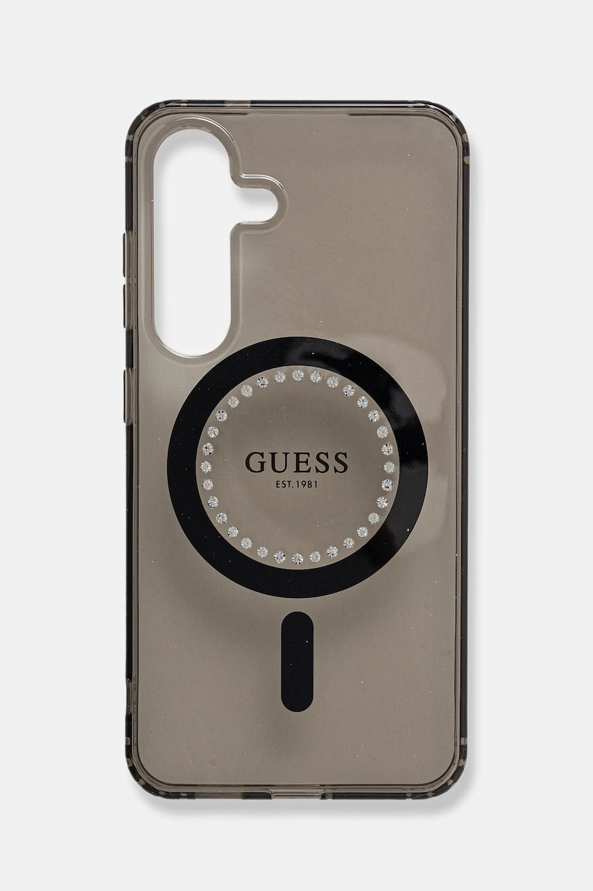 Θήκη κινητού Guess Samsung Galaxy S25 χρώμα: μαύρο, GUHMS25SPFTDTEK