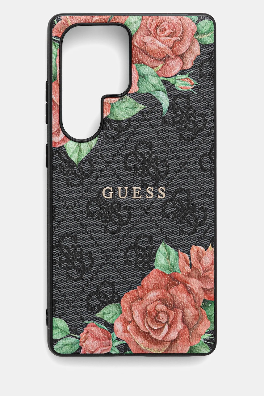 Θήκη κινητού Guess Samsung Galaxy S25 Ultra χρώμα: μαύρο, GUHMS25LP4ROPEMCK