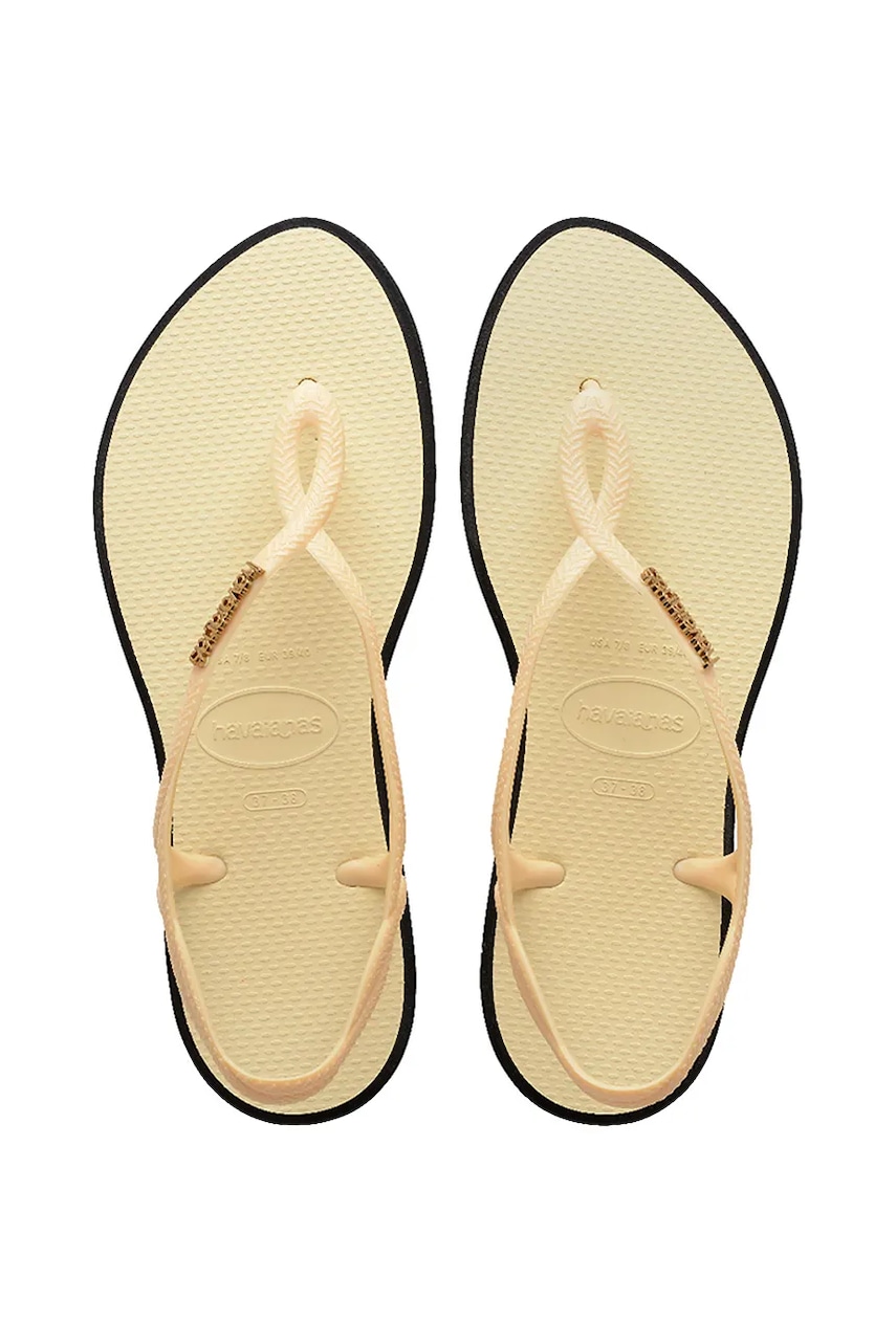 Σανδάλια Havaianas LUNA POINT χρώμα: μπεζ, 4149921.9256