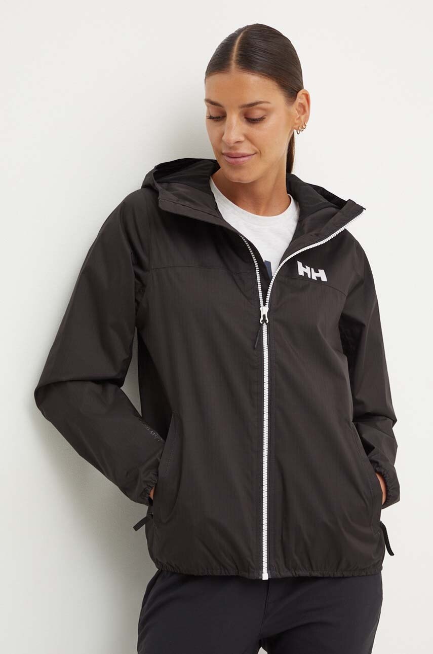 Αδιάβροχο μπουφάν Helly Hansen Belfast II χρώμα μαύρο 53433