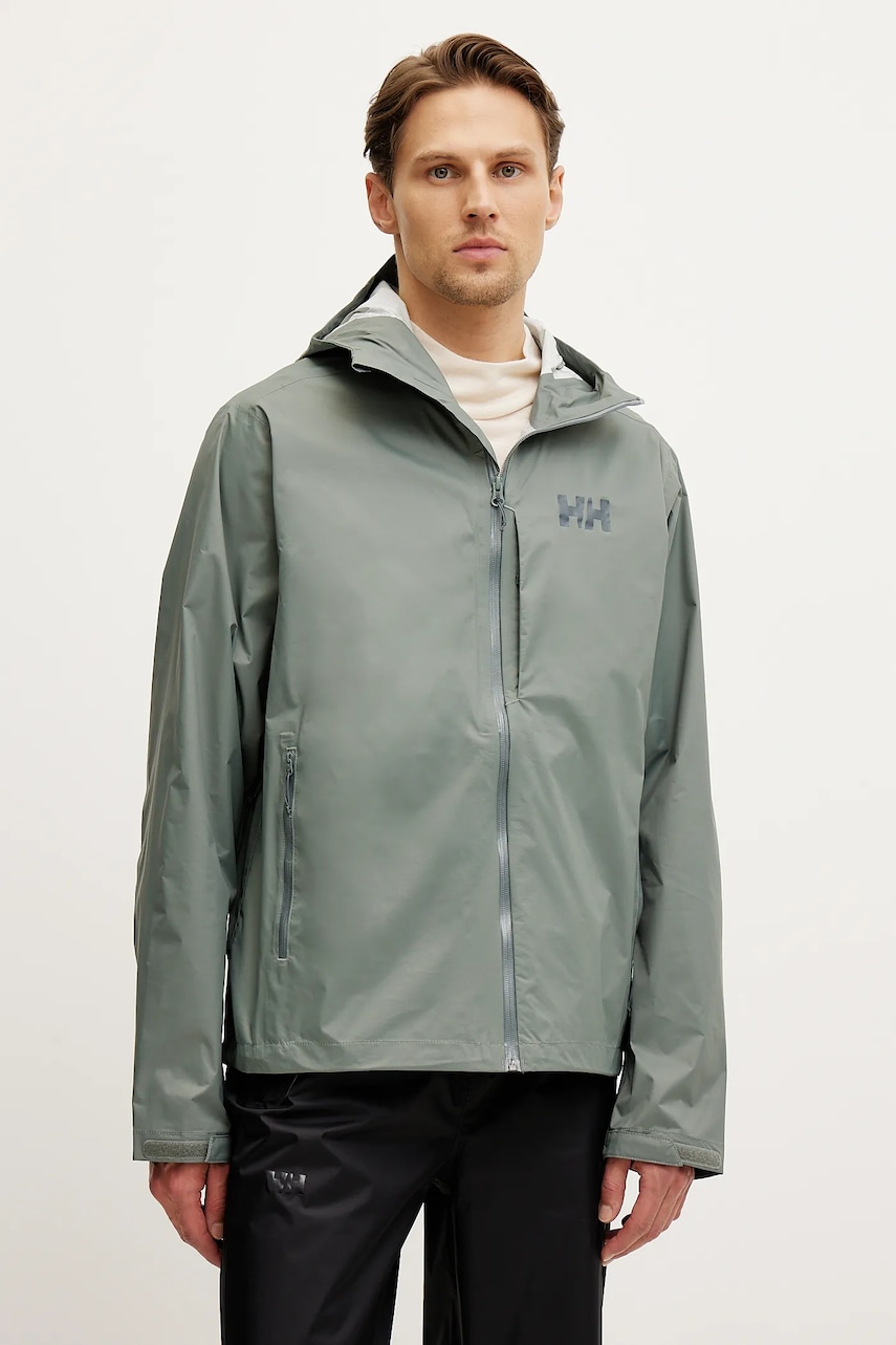 Αδιάβροχο μπουφάν Helly Hansen LOKE TERRA ανδρικό, χρώμα: πράσινο, 63365