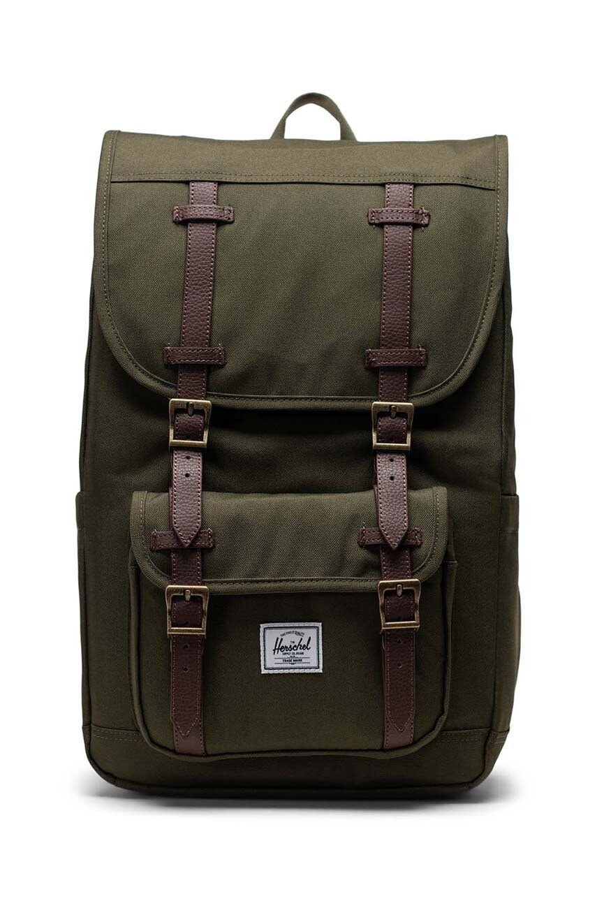 Σακίδιο πλάτης Herschel Little America Mid Backpack χρώμα: πράσινο