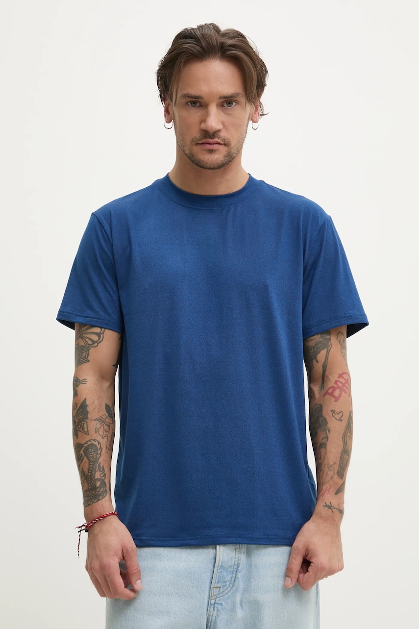 Μπλουζάκι Hollister Co. χρώμα: ναυτικό μπλε, KI324-5089