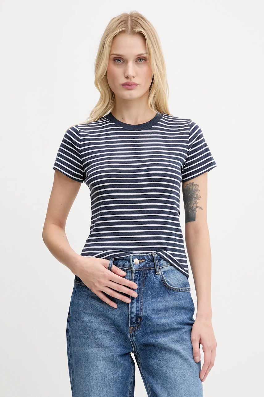 Μπλουζάκι Hollister Co. χρώμα: ναυτικό μπλε, KI339-5131