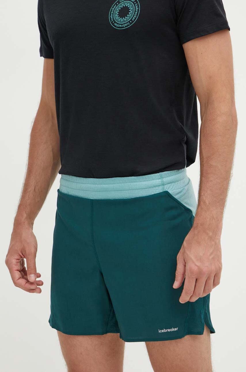 Σορτς εξωτερικού χώρου Icebreaker 125 ZoneKnit Merino Blend Speed χρώμα: πράσινο, IB0A56X9A971