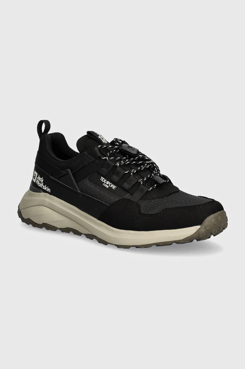 Παπούτσια Jack Wolfskin Dromoventure Athletic Texapore Low χρώμα: μαύρο, A63298