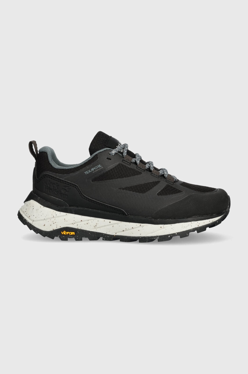 Παπούτσια Jack Wolfskin Terraventure Texapore Low χρώμα: μαύρο