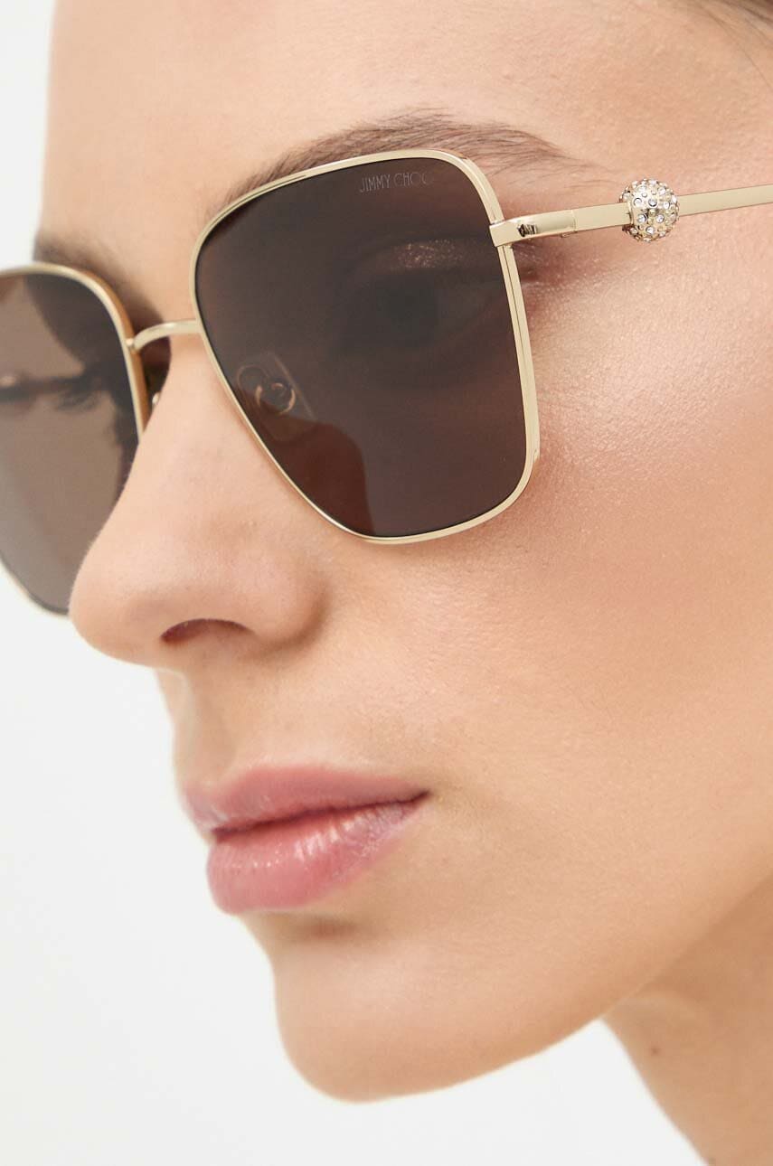 Γυαλιά ηλίου Jimmy Choo χρώμα: καφέ, 0JC4005HB 0JC4005HB