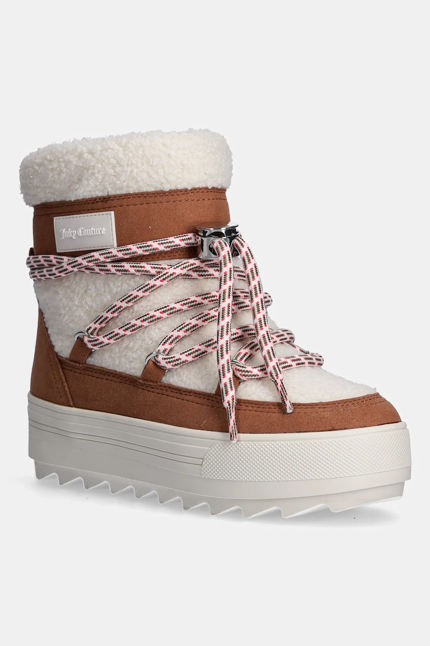Μπότες χιονιού Juicy Couture JUICY SNOW BOOT χρώμα: μπεζ, JCFBTS224022