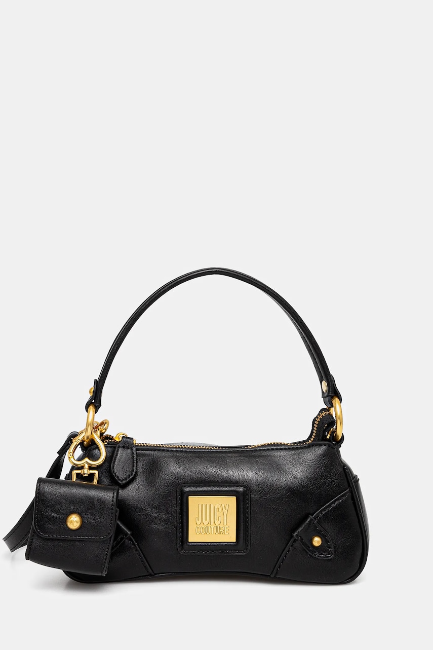 Τσάντα Juicy Couture POPPY χρώμα: μαύρο, BEJYF8787WVP