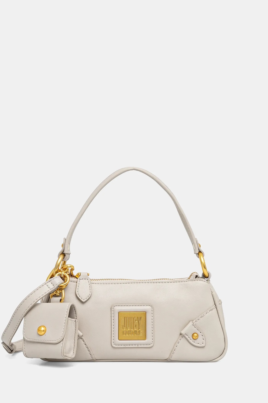 Τσάντα Juicy Couture POPPY χρώμα: μπεζ, BEJYF8787WVP