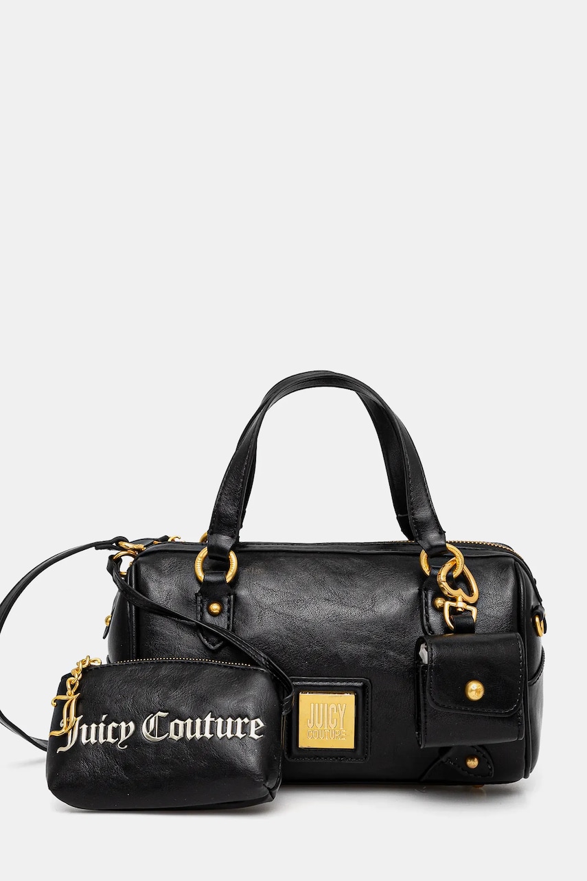 Τσάντα Juicy Couture POPPY χρώμα: μαύρο, BEJYF8789WVP