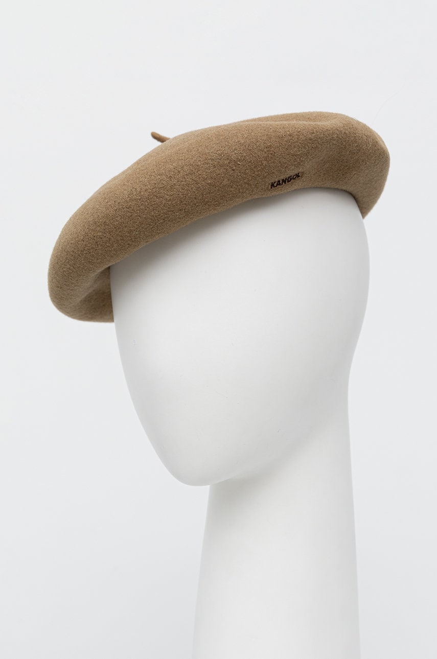 Μάλλινος μπερές Kangol χρώμα: μπεζ