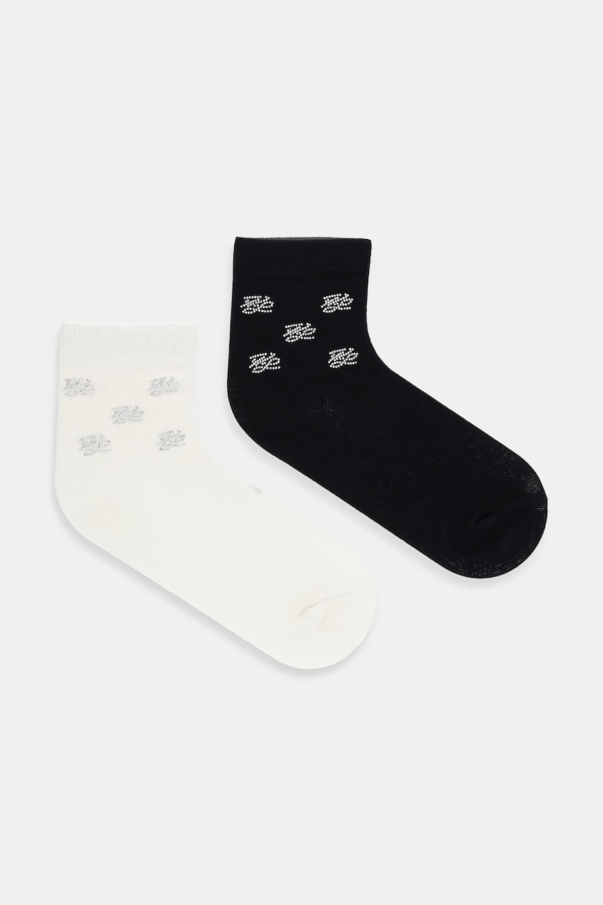 Κάλτσες Karl Lagerfeld 2-pack χρώμα: μαύρο, A2W47008
