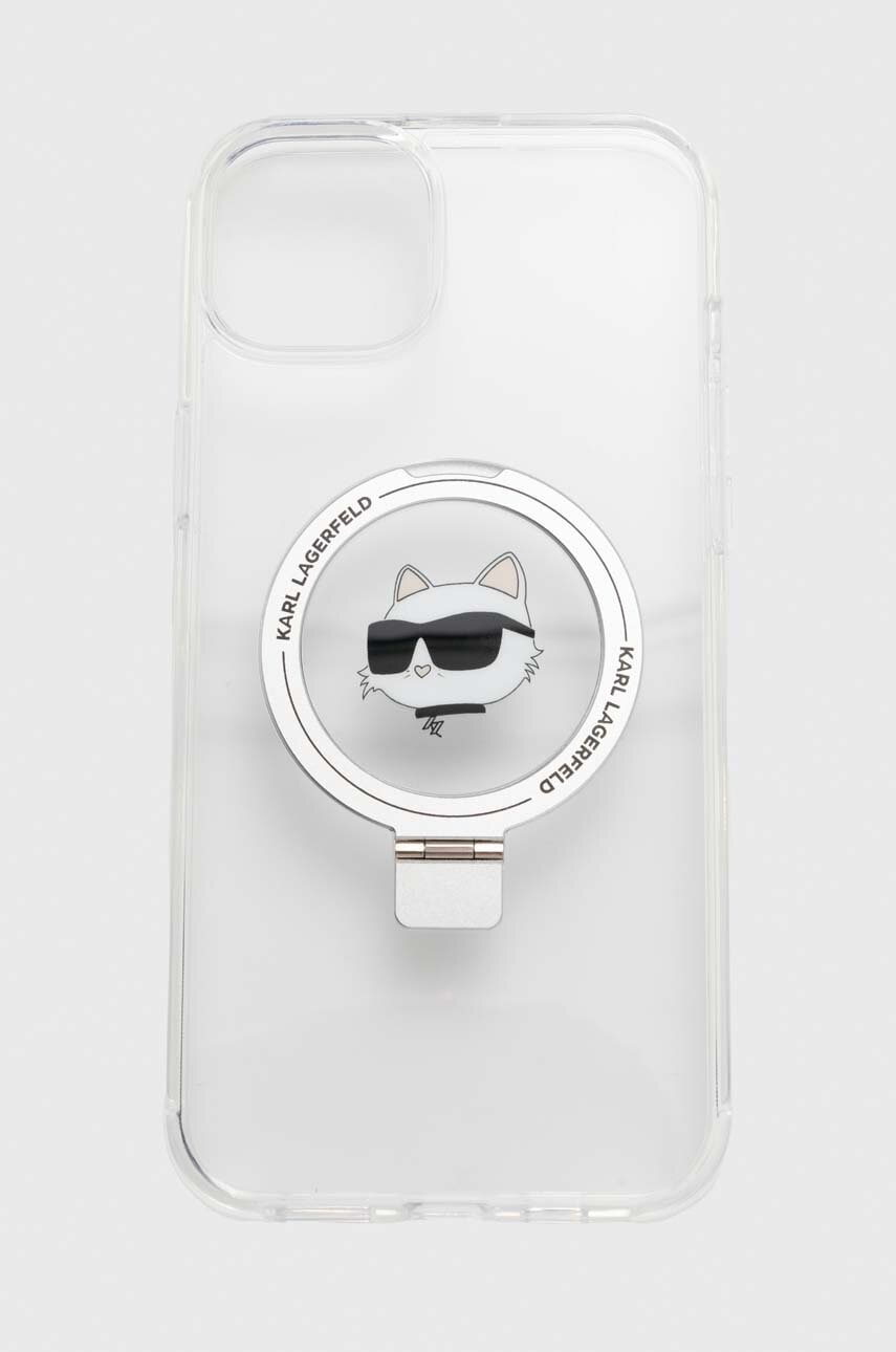Θήκη κινητού Karl Lagerfeld iPhone 15 Plus / 14 Plus 6.7 χρώμα: άσπρο, KLHMP15MHMRSCHH