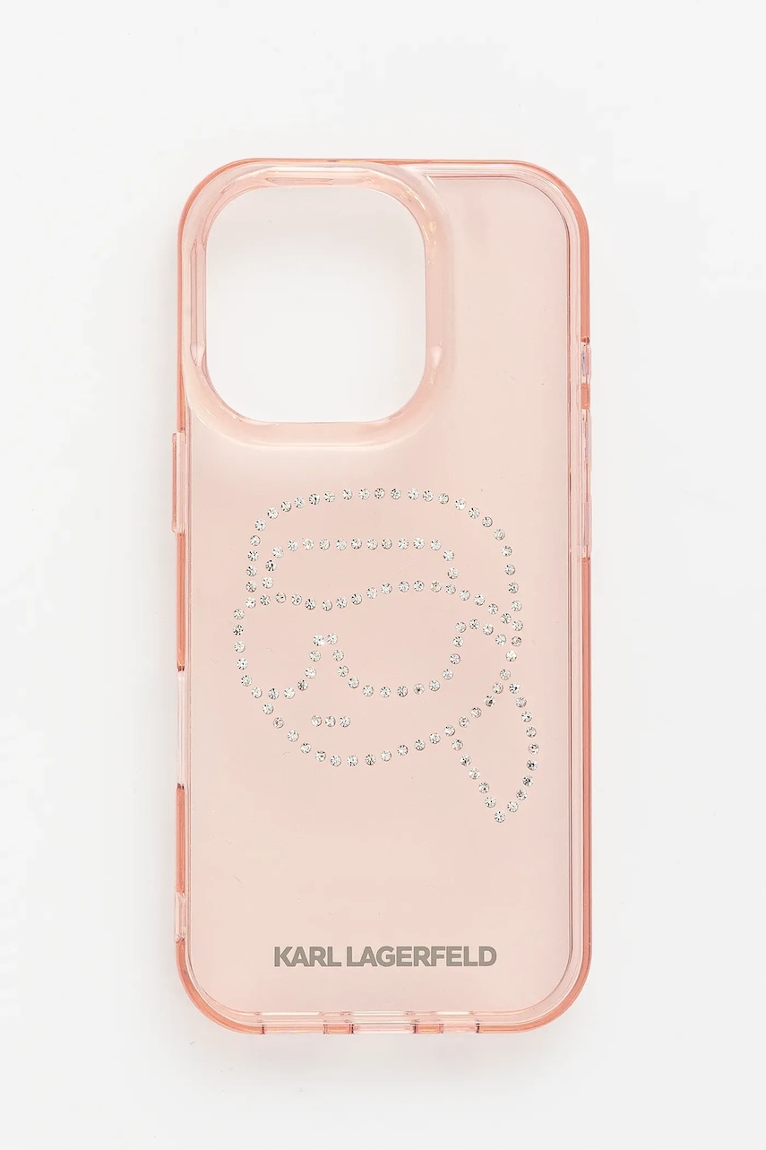 Θήκη κινητού Karl Lagerfeld iPhone 16 χρώμα: ροζ, KLHCP16LHKHDCELP