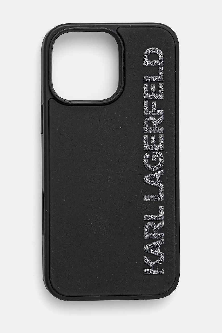 Θήκη κινητού Karl Lagerfeld iPhone 16 Pro Max χρώμα: μαύρο, KLHCP16XRBKGVCK