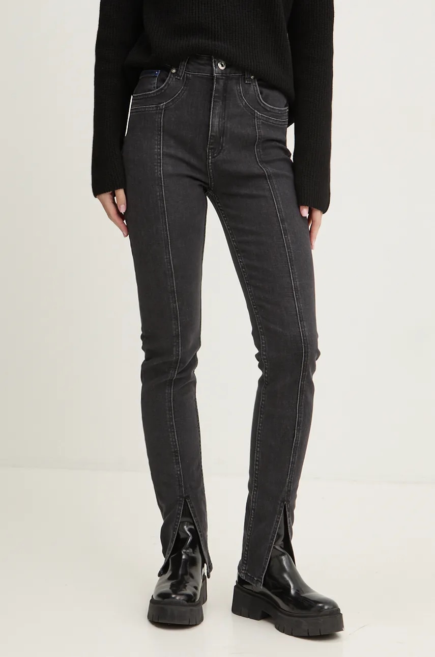 Τζιν παντελόνι Karl Lagerfeld Jeans χρώμα: μαύρο, 246J1100