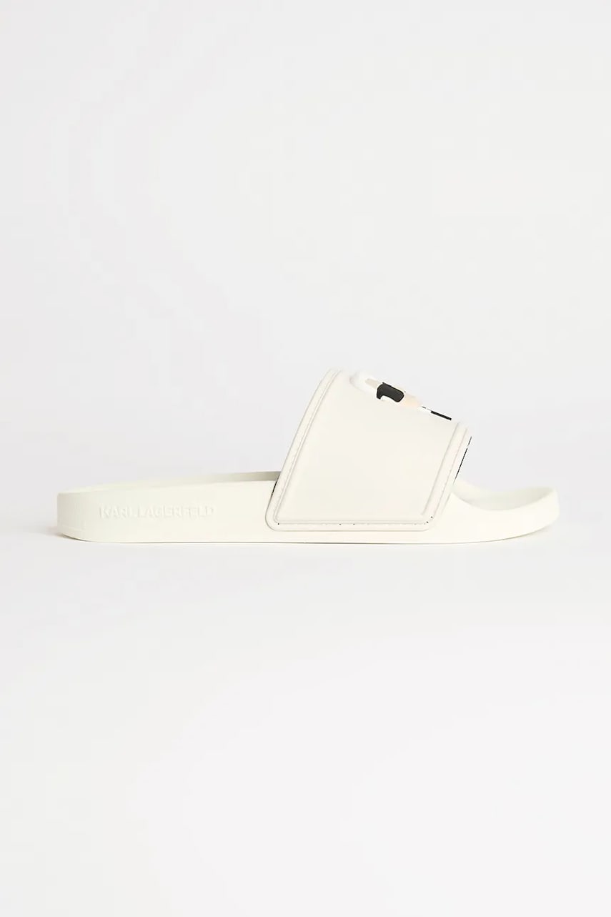 Παντόφλες Karl Lagerfeld KONDO 2.0 χρώμα: άσπρο, KL80905A