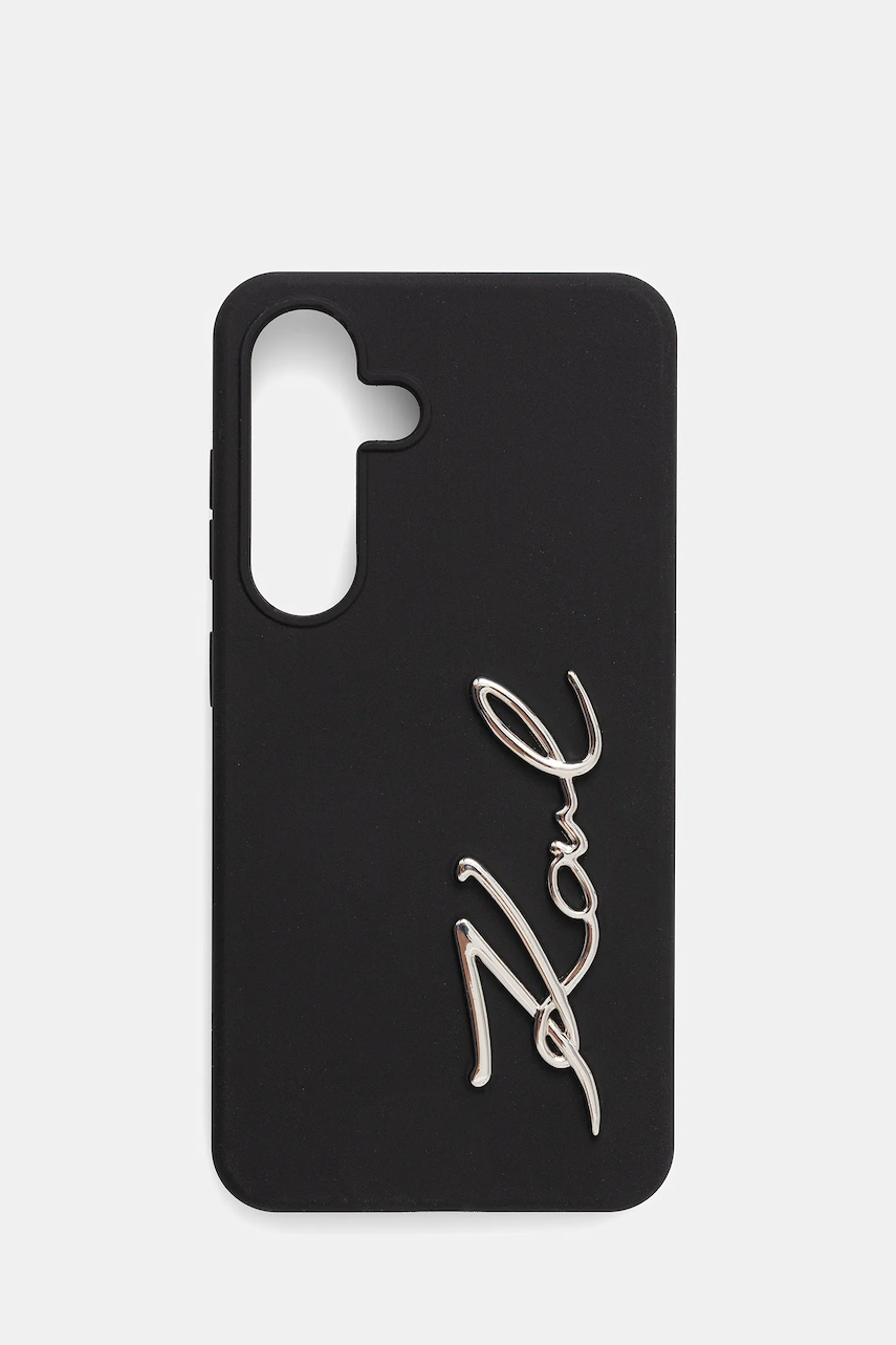 Θήκη κινητού Karl Lagerfeld Samsung Galaxy S25 χρώμα: μαύρο, KLHCS25SSCMSMVK