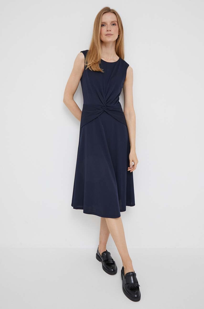 Φόρεμα Lauren Ralph Lauren χρώμα: ναυτικό μπλε