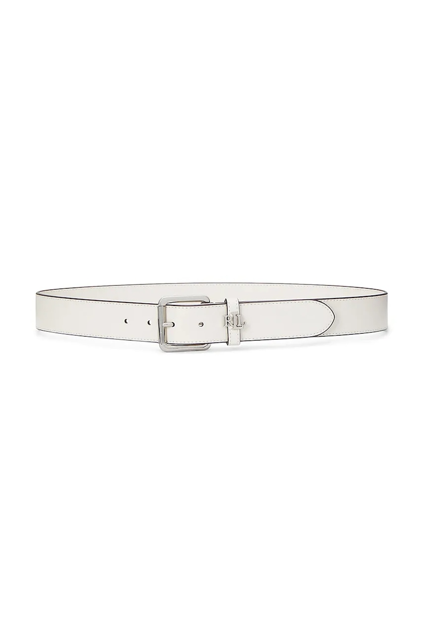 Δερμάτινη ζώνη Lauren Ralph Lauren γυναικεία, χρώμα: μαύρο, 412968765
