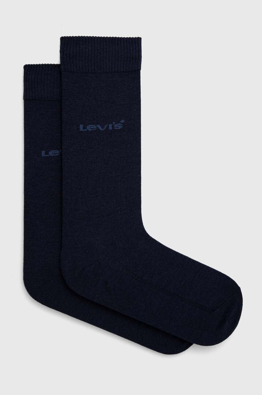 Κάλτσες Levi's 2-pack χρώμα: ναυτικό μπλε