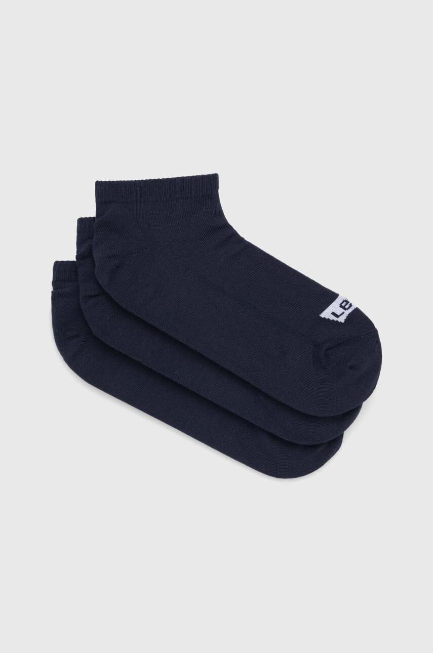 Κάλτσες Levi's 3-pack χρώμα: ναυτικό μπλε