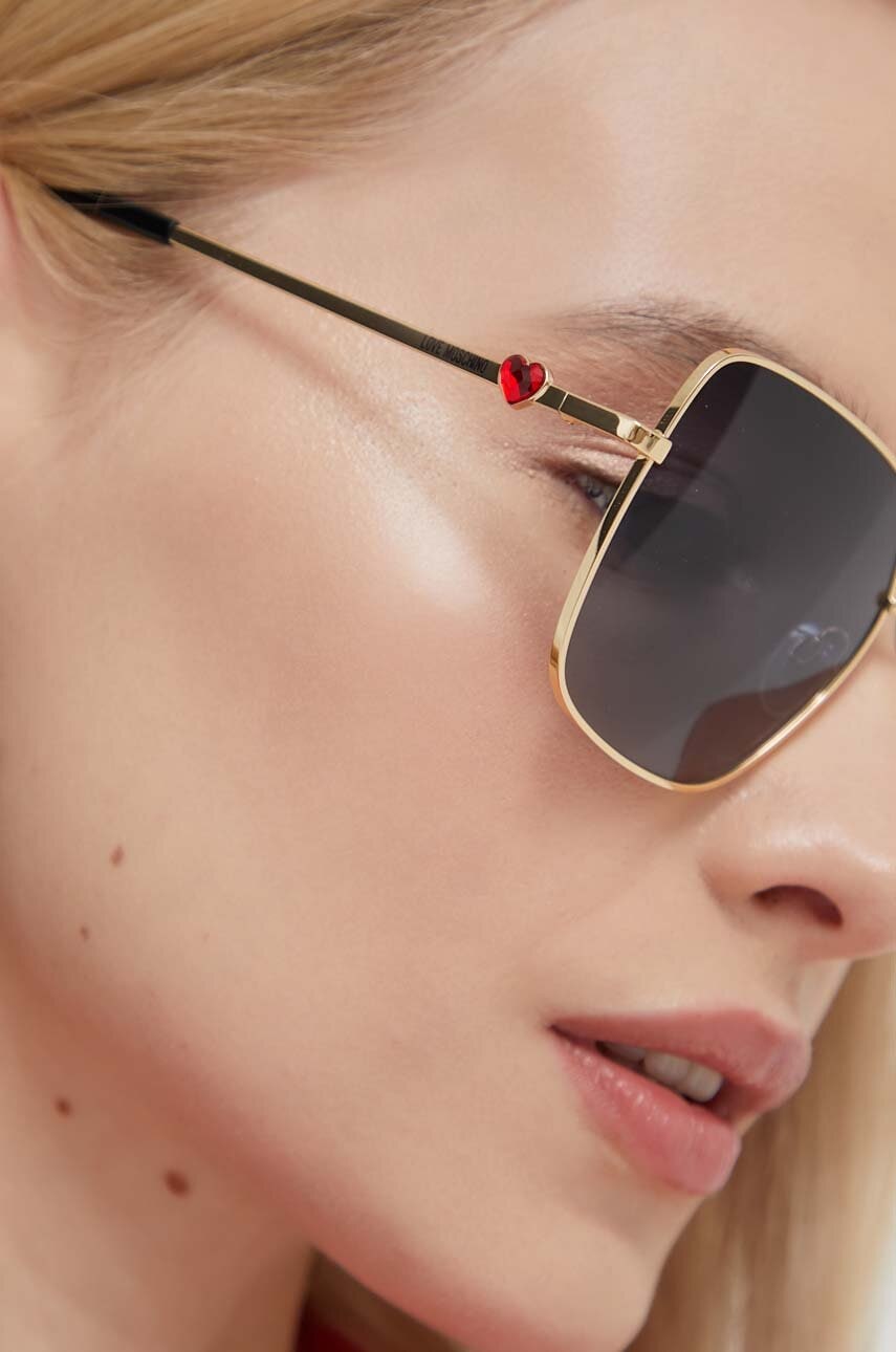 Γυαλιά ηλίου Love Moschino χρώμα: χρυσαφί