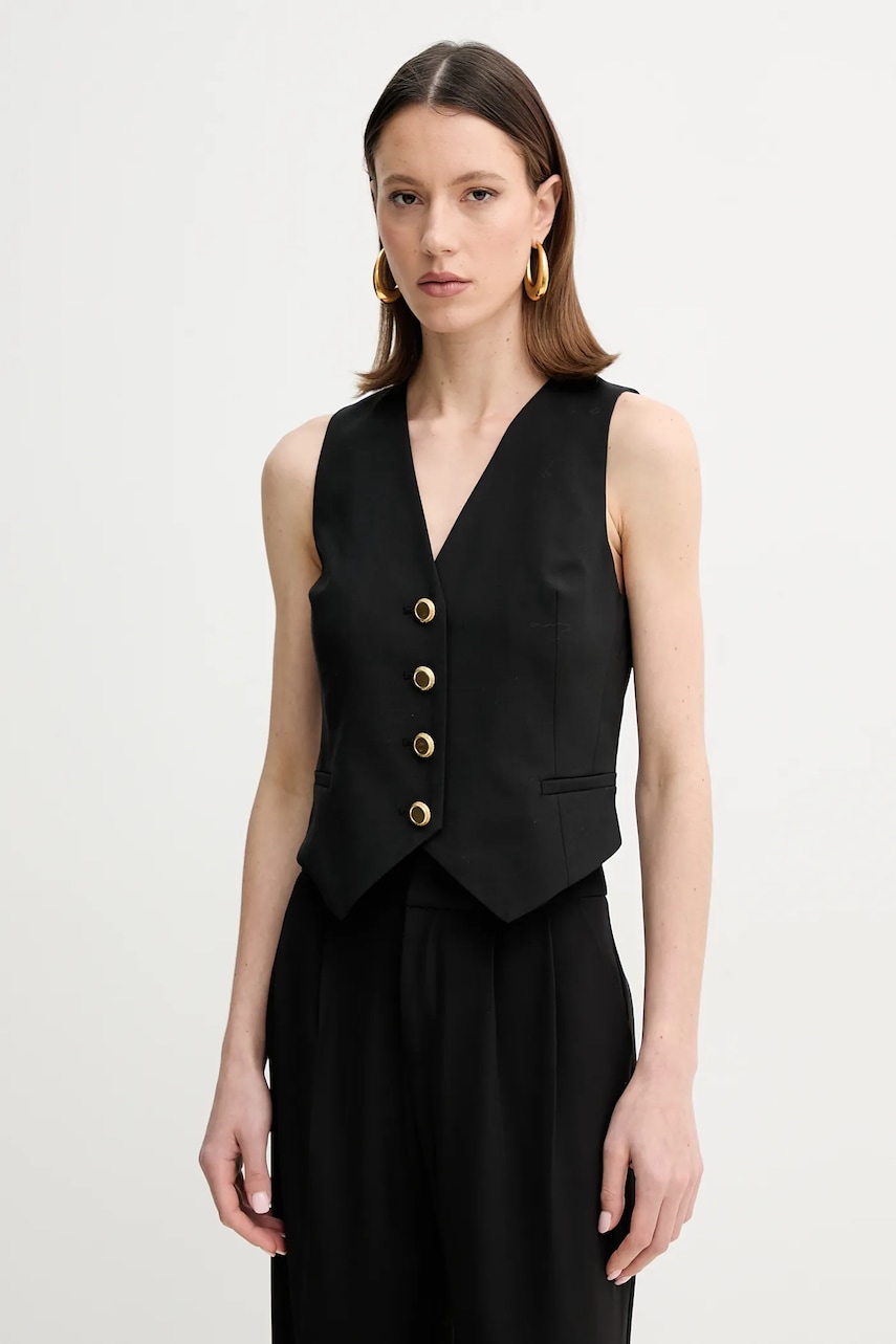 Γιλέκο από μείγμα μαλλιού Marciano Guess IRINA χρώμα: μαύρο, 5GGN06 7294A
