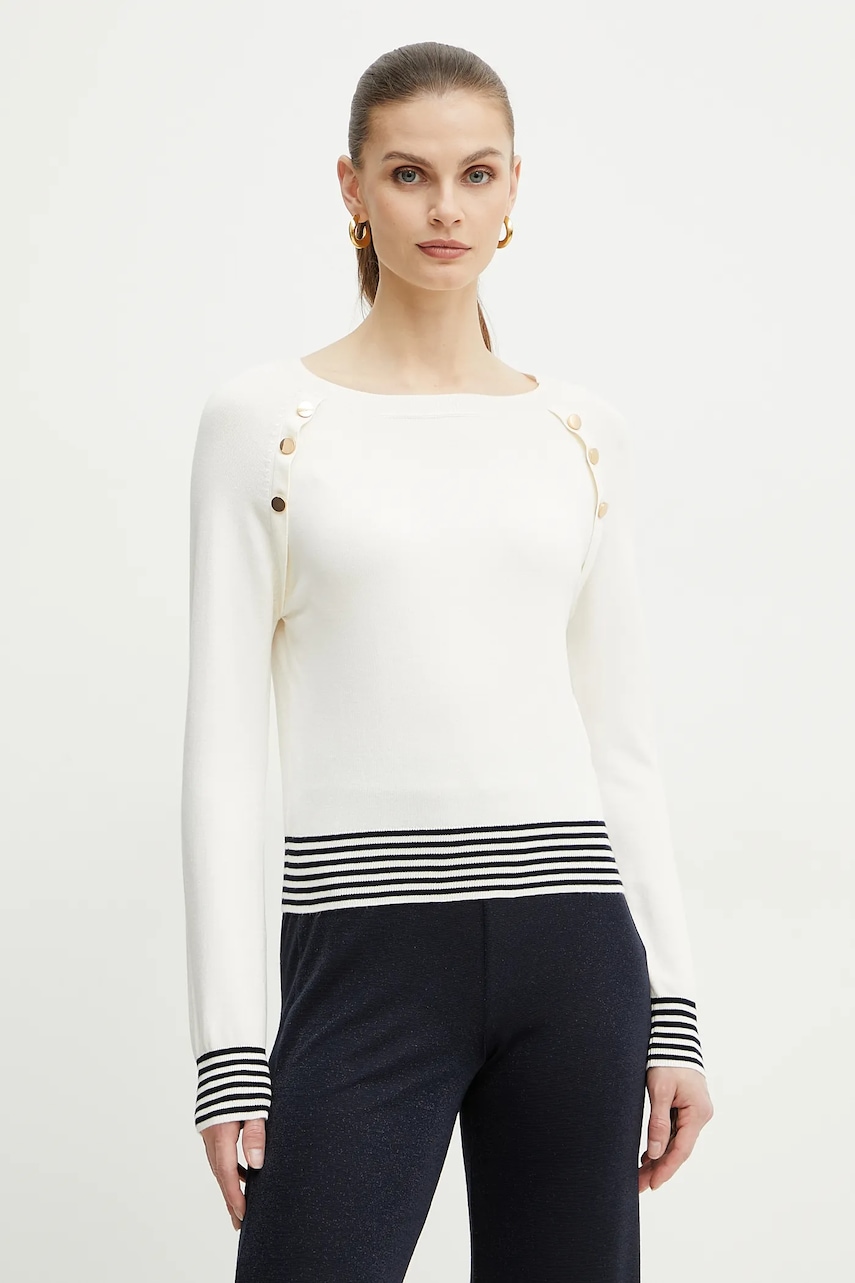 Πουλόβερ Marella Emme by Marella χρώμα: μπεζ, 2515361071200