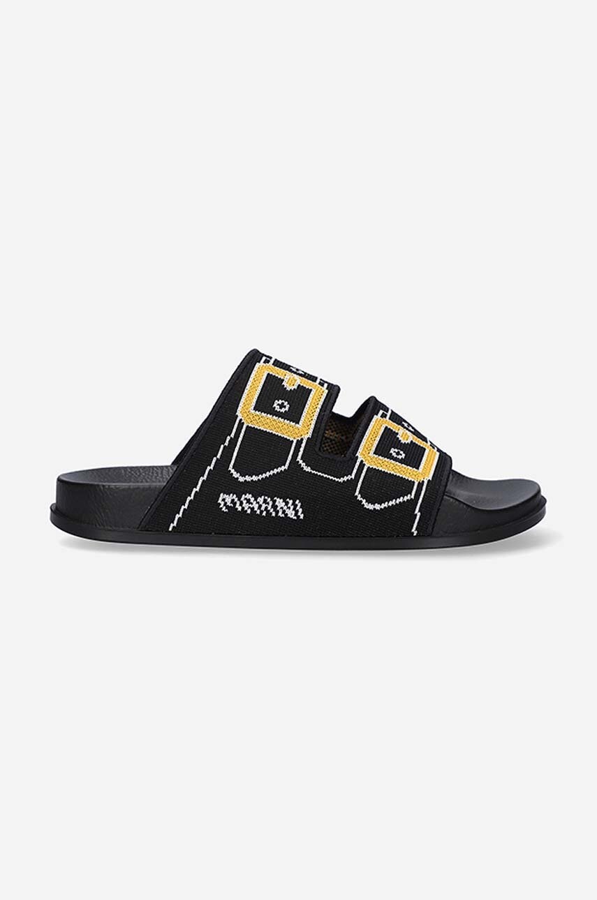 Παντόφλες Marni Sandal χρώμα μαύρο SAMR003802.P4547
